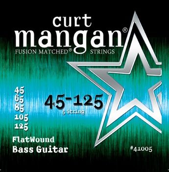 Curt Mangan Flat Wound 5-snarig basset #45125 ***SALE***