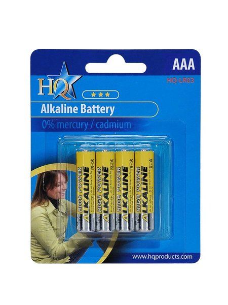 HQ Alkaline AAA batterijen 1,5 Volt