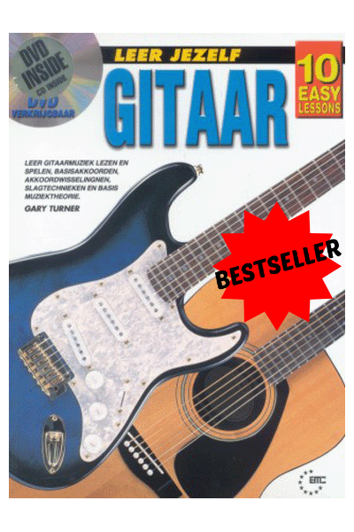 LEER JEZELF GITAAR BASISBOEK Lesmethode voor Gitaar met CD en DVD