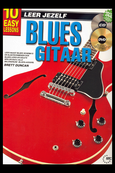 LEER JEZELF BLUES GITAAR Lesmethode voor Blues Gitaar met CD en DVD