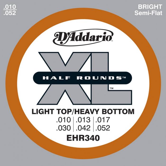 D'Addario EHR340  Halfrounds Stainless .010/.052