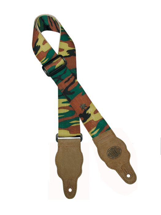 Gaucho Army gitaarriem met camouflage patroon