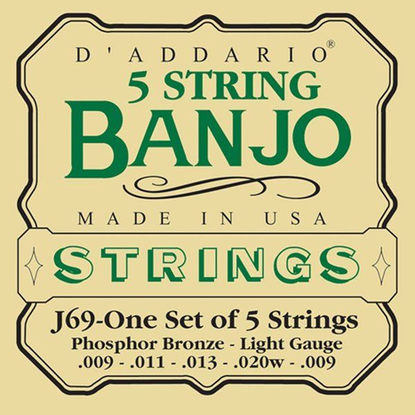 D'Addario J69 Banjo Set