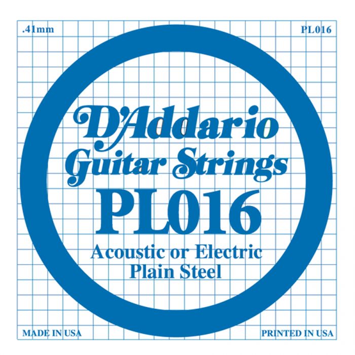 D'Addario PL016 plain steel