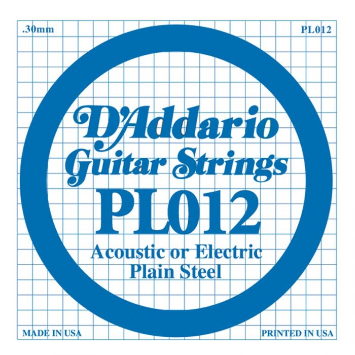 D'Addario PL011 plain steel