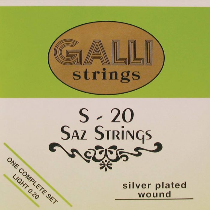 Galli  S-020 Saz snaren Silverplated light