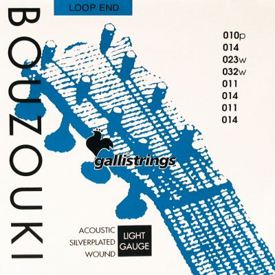 Galli B-070 Silverplated Loop End  Bouzouki set
